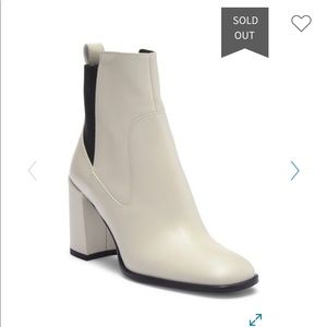 Via Spiga Delaney, block heel boot in Bone